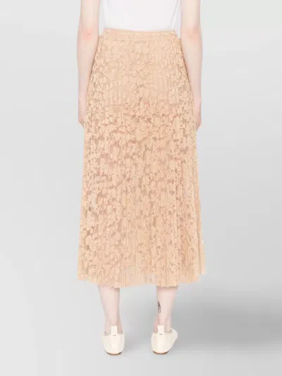 Ermanno Scervino Beige Elegance In Skirt In Gold