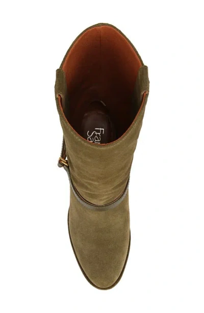 Franco Sarto L Paxton Womens Suede Almond Toe Mid-calf Boots In Green