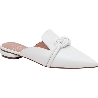 Linea Paolo Azelia Pointed Toe Mule In White