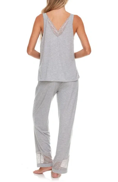 Flora By Flora Nikrooz Women's Franny Tank And Pajama Pants Set In Gray