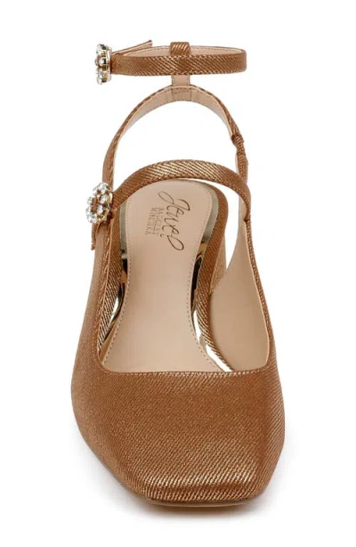 Jewel Badgley Mischka Keilani Maryjane Evening Pumps In Gold