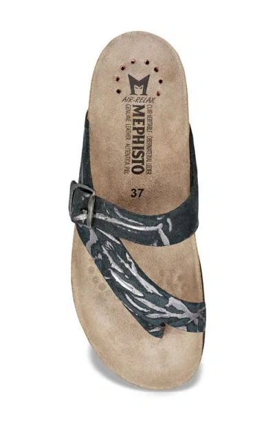 Mephisto Helen Toe Loop Sandal In Black