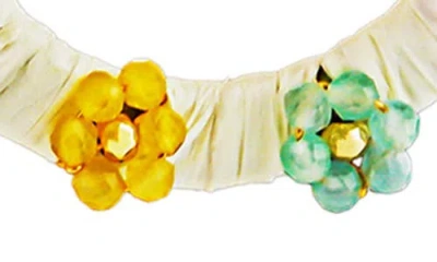 Panacea Multiflower Circle Drop Earrings In Multi