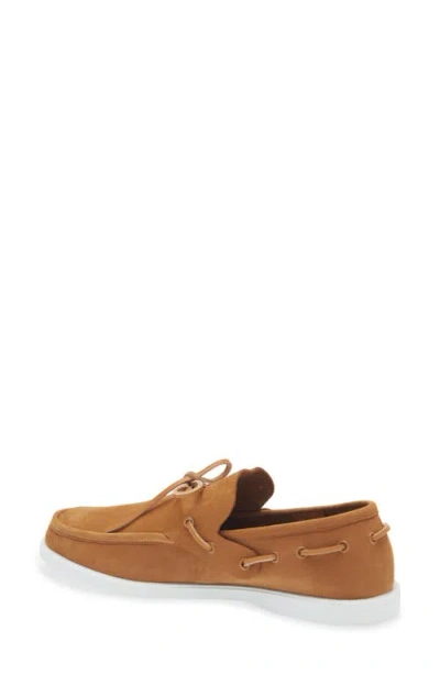 Marni Deconstructed Nubuck Boat Loafers With Leather Laces In Brown