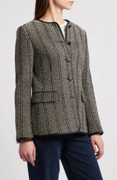 Rag & Bone Bartlet Tweed Boucle Single-breasted Jacket In Black