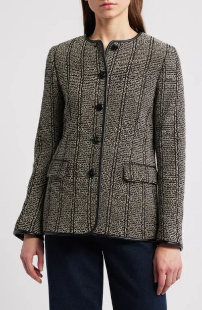 Rag & Bone Bartlet Tweed Boucle Single-breasted Jacket In Black