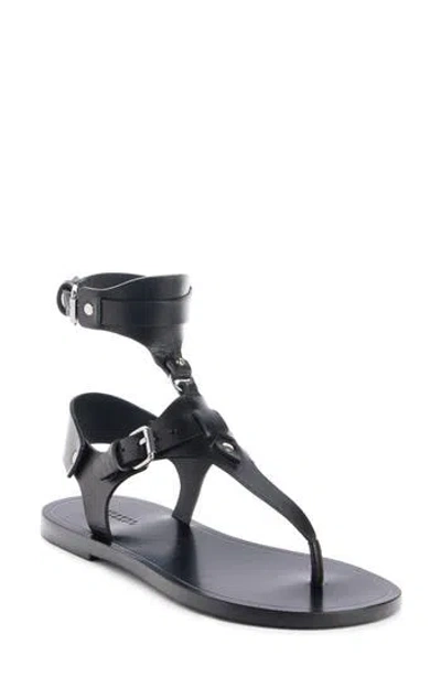 Isabel Marant Eveen Removable Ankle Cuff Sandal In Black