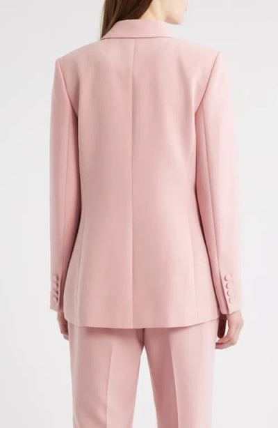 Elie Tahari The Tanner Double Breasted Blazer In Pink