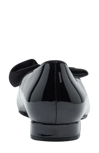 Bandolino Women's Auggie Bow Pointed Toe Tailored Loafers In Black