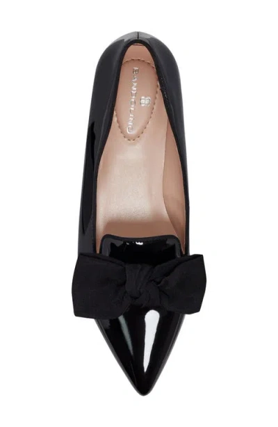 Bandolino Women's Auggie Bow Pointed Toe Tailored Loafers In Black