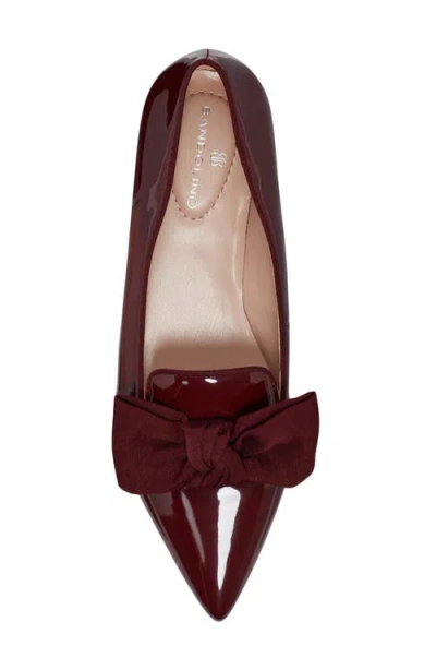 Bandolino Women's Auggie Bow Pointed Toe Tailored Loafers In Brown