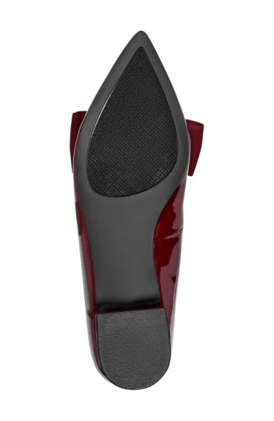 Bandolino Women's Auggie Bow Pointed Toe Tailored Loafers In Brown