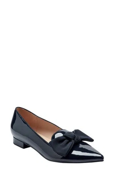 Bandolino Women's Auggie Bow Pointed Toe Tailored Loafers In Black