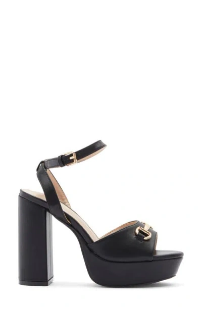 Wild Diva Lounge Alice Platform Sandal In Black