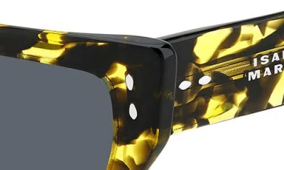 Isabel Marant 54mm Rectangular Sunglasses In Yellow