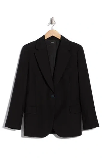 Theory Stretch Sculptural Blazer In Black
