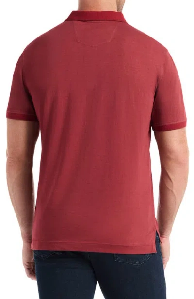 Robert Graham Lucifer Short Sleeve Polo In Red