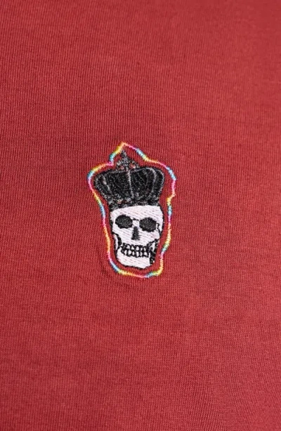 Robert Graham Lucifer Short Sleeve Polo In Red