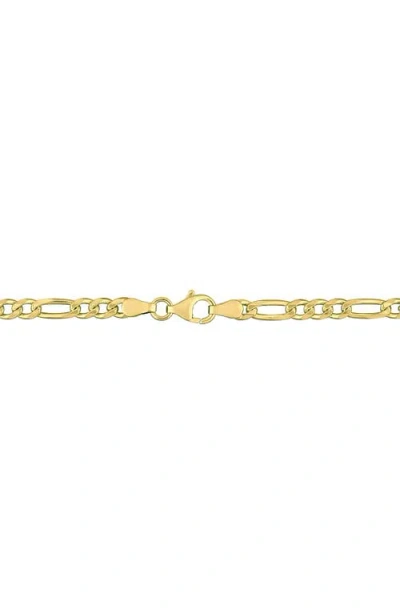 Delmar 3.8mm Figaro Link Bracelet In Gold