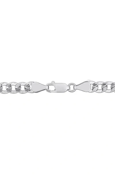 Delmar Diamond Cut Curb Chain Bracelet In Black