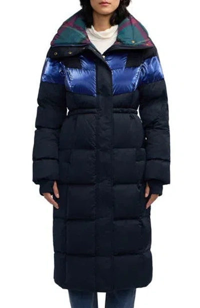 Scotch & Soda Kaatye Core Fit Water Repellent Maxi Puffer Coat In Black