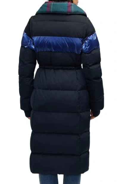 Scotch & Soda Kaatye Core Fit Water Repellent Maxi Puffer Coat In Black