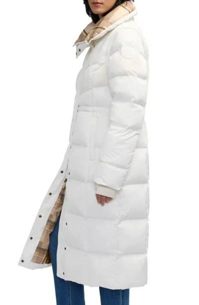 Scotch & Soda Kaatye Core Fit Water Repellent Maxi Puffer Coat In White