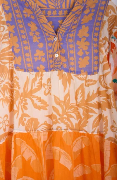 Saachi Patchwork Cotton Tunic In Multi