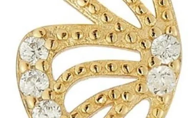 Chloe & Madison Chloe And Madison Set Of 2 Butterfly Wing Stud Earrings In Gold