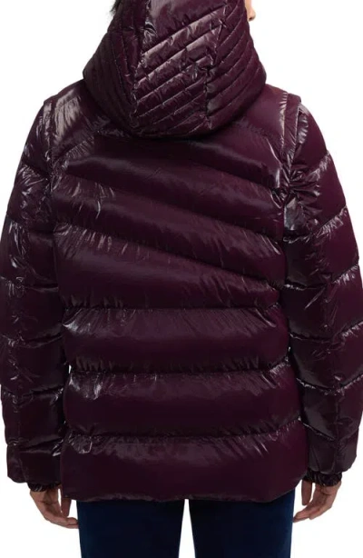 Scotch & Soda Schyler Boxy Water Repellent Puffer Jacket In Purple