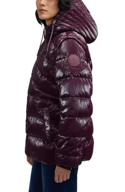 Scotch & Soda Schyler Boxy Water Repellent Puffer Jacket In Purple