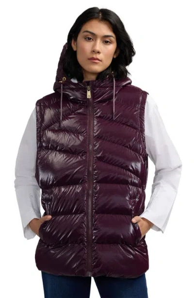 Scotch & Soda Schyler Boxy Water Repellent Puffer Jacket In Purple