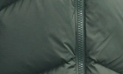 Scotch & Soda Fallon Inverted Chevron Quilted Down Jacket In Green