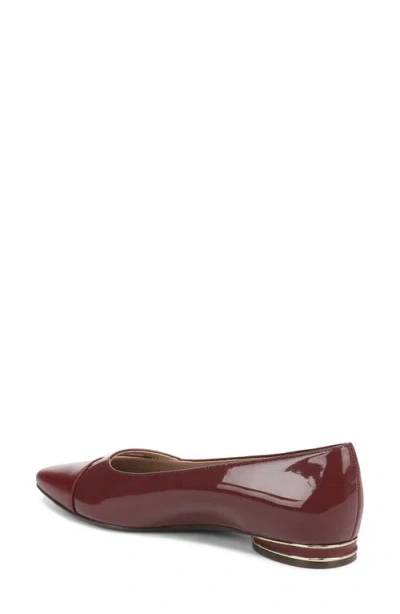 Naturalizer Women's Bria Point-toe Dress Flats In Burgundy