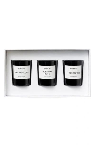Byredo Mini Candle Set (limited Edition) $150 Value In Black