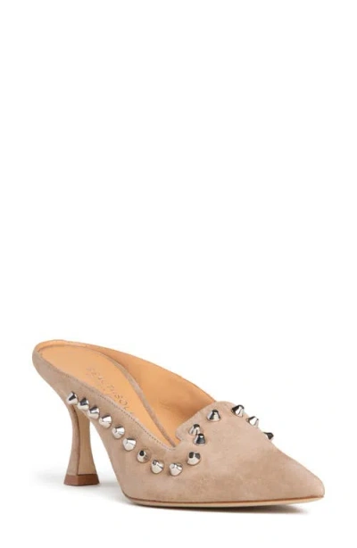 Beautiisoles Goergia Pointed Toe Mule In Brown