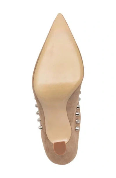 Beautiisoles Goergia Pointed Toe Mule In Brown