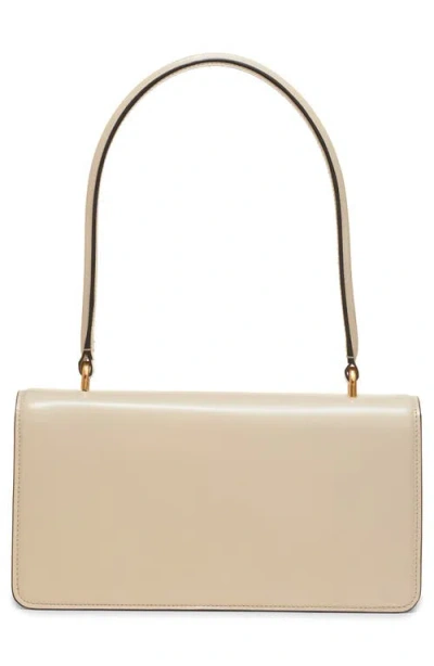 Valentino Small Leather Clutch With Adjustable Chain Strap In White
