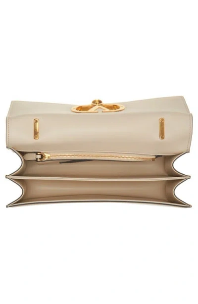 Valentino Small Leather Clutch With Adjustable Chain Strap In White