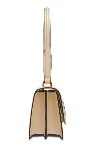 Valentino Small Leather Clutch With Adjustable Chain Strap In White