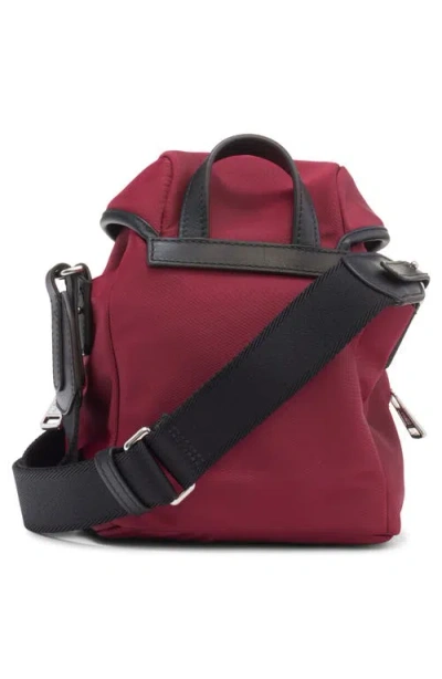Moncler Mini Trick Crossbody Bag In Burgundy