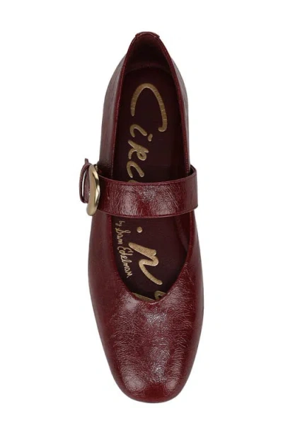 Circus Ny By Sam Edelman Women's Bella Mary-jane Flats In Burgundy