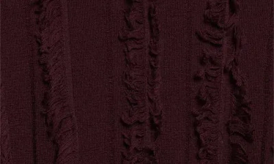 Zankov Nico Fringe Stripe Merino Wool Turtleneck Sweater In Brown