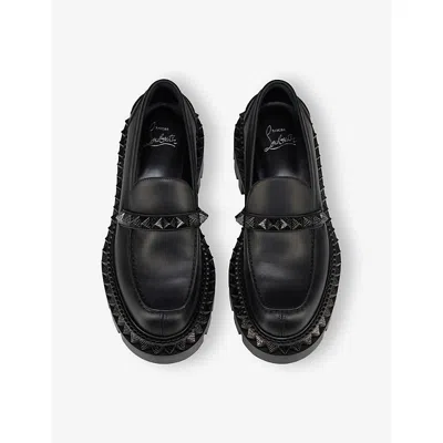 Christian Louboutin St. Roch Stud Platform Loafer In Black