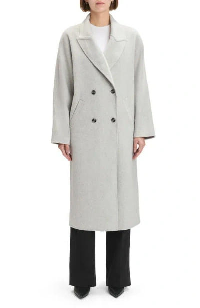 Favorite Daughter The Luca Wool Blend Double Breasted Coat In Gray