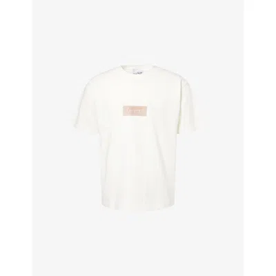 Stone Island Raw Beauty Recycled Cotton Archive Print T-shirt In White