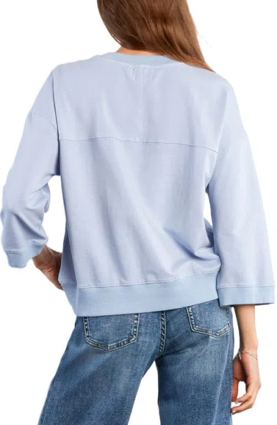 Hint Of Blu The Daily Boxy Sweatshirt In Blue