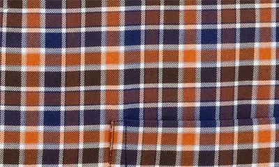 Scott Barber Check Prep Cotton Twill Button-down Shirt In Multi
