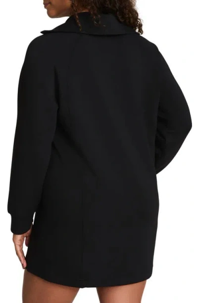 Spanx Airessentials Half Zip Dress In Black