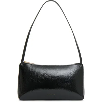 Mansur Gavriel Gaia Shoulder Bag Black Shine In Black